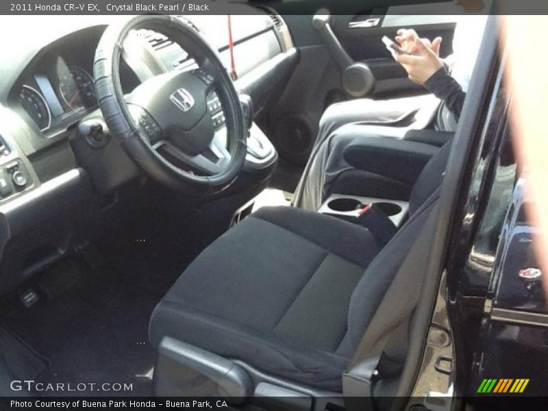 Crystal Black Pearl / Black 2011 Honda CR-V EX