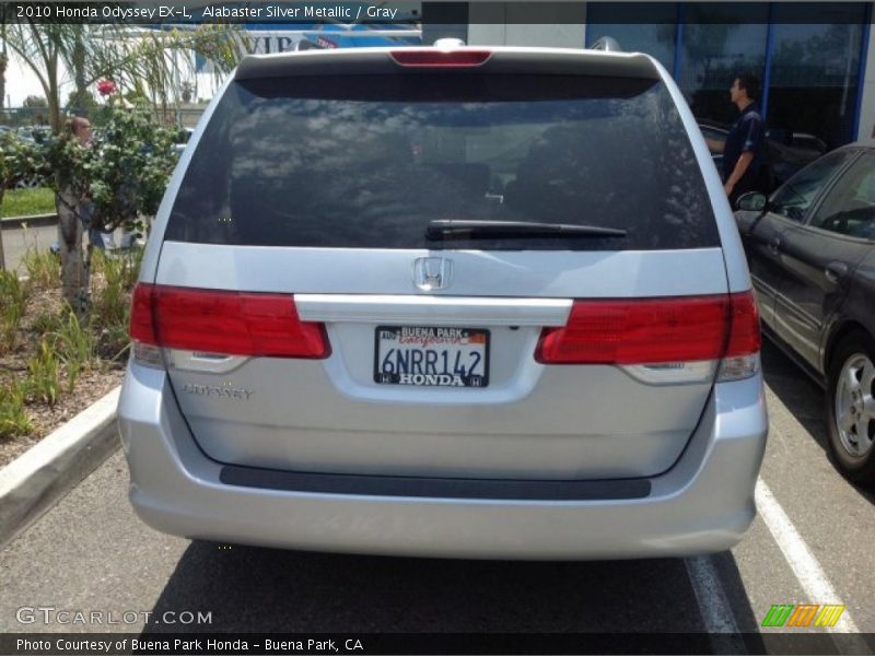 Alabaster Silver Metallic / Gray 2010 Honda Odyssey EX-L