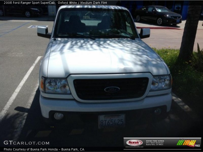 Oxford White / Medium Dark Flint 2008 Ford Ranger Sport SuperCab