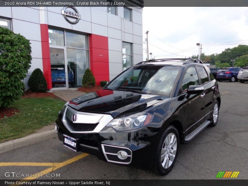 Crystal Black Pearl / Ebony 2010 Acura RDX SH-AWD Technology