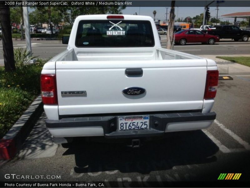 Oxford White / Medium Dark Flint 2008 Ford Ranger Sport SuperCab