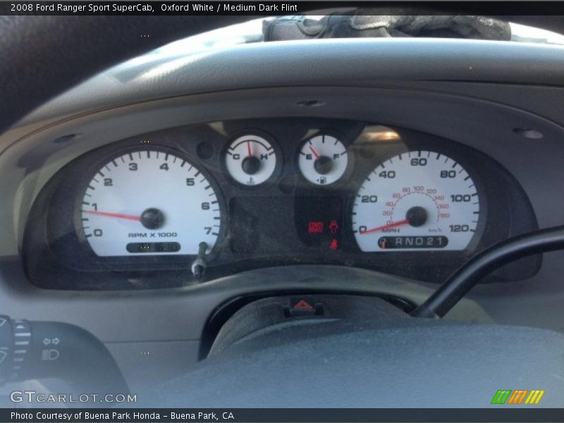 Oxford White / Medium Dark Flint 2008 Ford Ranger Sport SuperCab