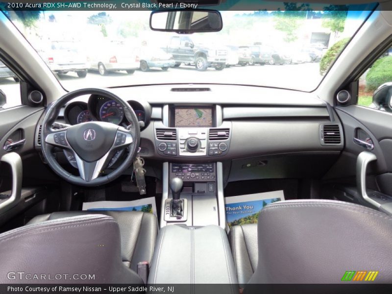 Crystal Black Pearl / Ebony 2010 Acura RDX SH-AWD Technology