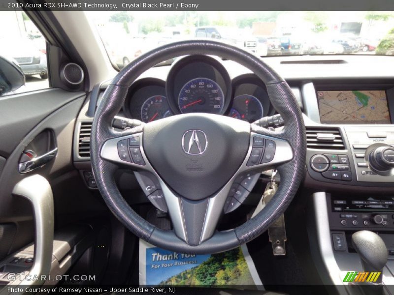 Crystal Black Pearl / Ebony 2010 Acura RDX SH-AWD Technology