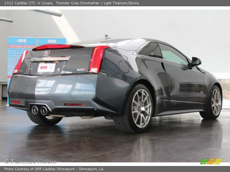 Thunder Gray ChromaFlair / Light Titanium/Ebony 2012 Cadillac CTS -V Coupe