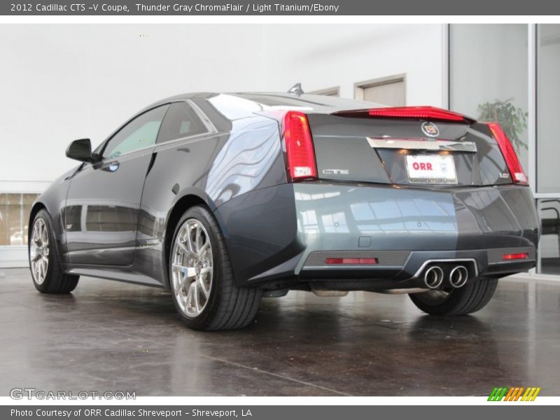 Thunder Gray ChromaFlair / Light Titanium/Ebony 2012 Cadillac CTS -V Coupe