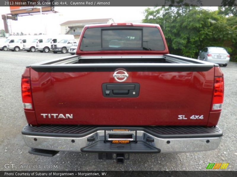 Cayenne Red / Almond 2013 Nissan Titan SL Crew Cab 4x4