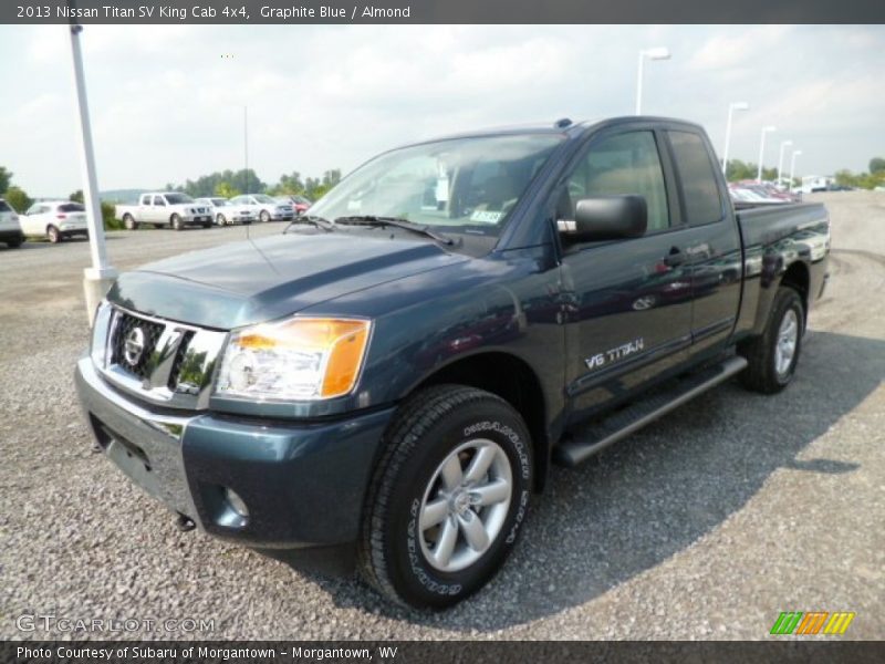 Graphite Blue / Almond 2013 Nissan Titan SV King Cab 4x4