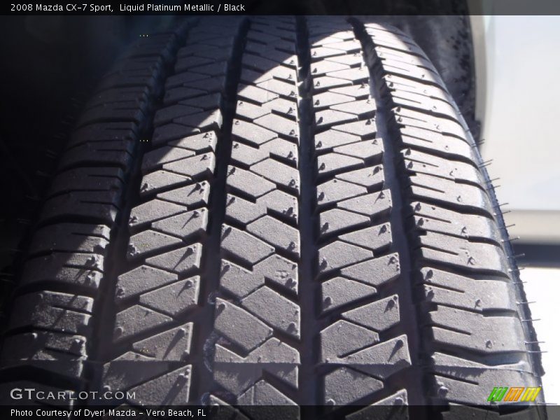 Liquid Platinum Metallic / Black 2008 Mazda CX-7 Sport