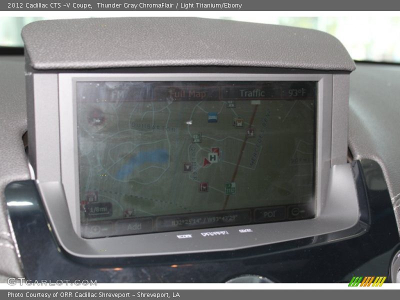 Navigation of 2012 CTS -V Coupe