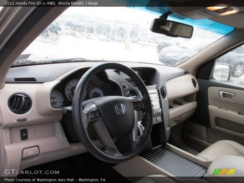 Mocha Metallic / Beige 2011 Honda Pilot EX-L 4WD