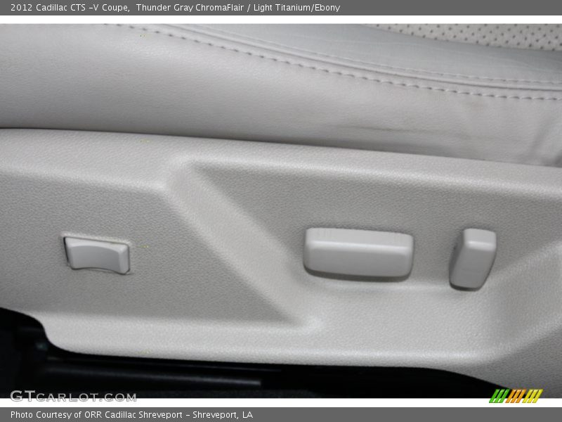 Thunder Gray ChromaFlair / Light Titanium/Ebony 2012 Cadillac CTS -V Coupe