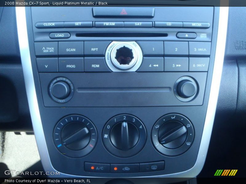 Liquid Platinum Metallic / Black 2008 Mazda CX-7 Sport