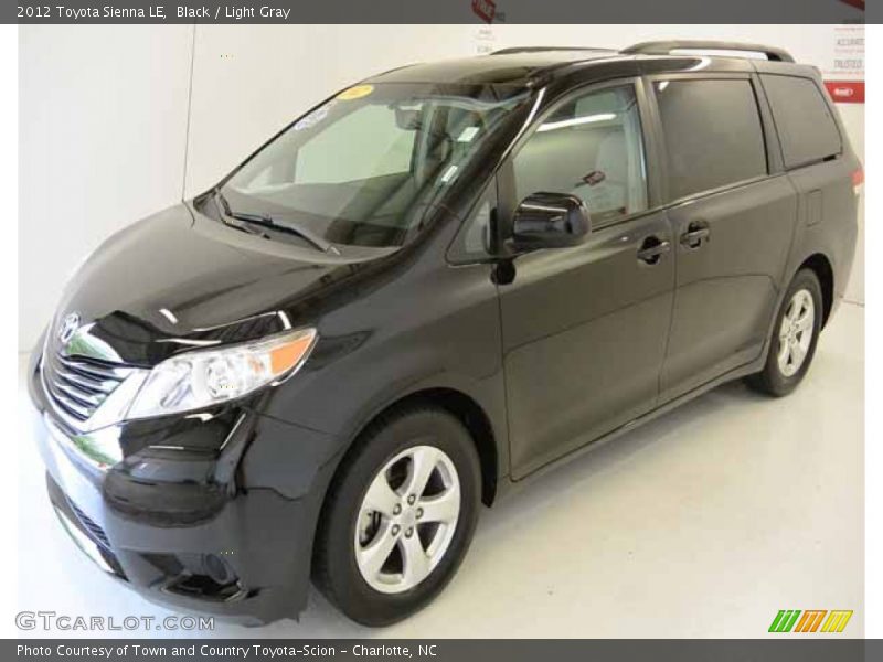 Black / Light Gray 2012 Toyota Sienna LE