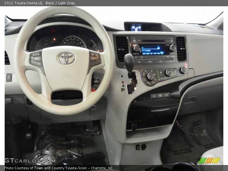 Black / Light Gray 2012 Toyota Sienna LE