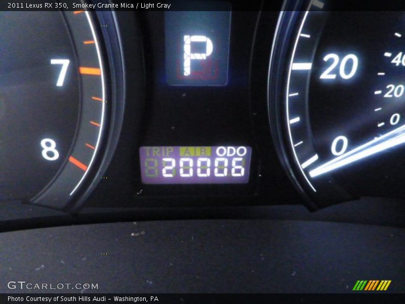 Smokey Granite Mica / Light Gray 2011 Lexus RX 350
