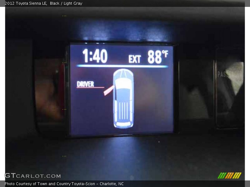 Black / Light Gray 2012 Toyota Sienna LE