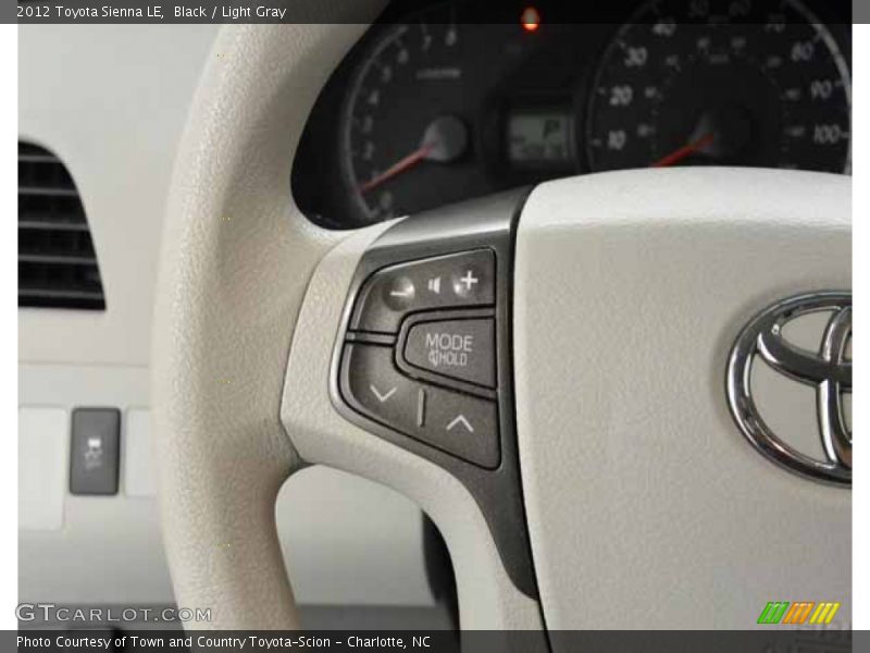 Black / Light Gray 2012 Toyota Sienna LE