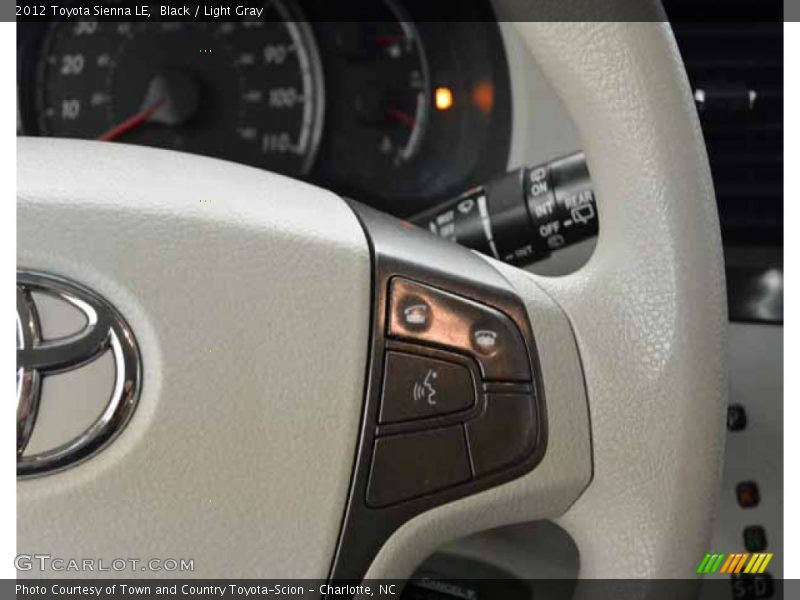 Black / Light Gray 2012 Toyota Sienna LE