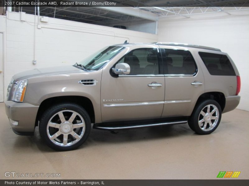 Radiant Bronze / Ebony/Ebony 2007 Cadillac Escalade AWD