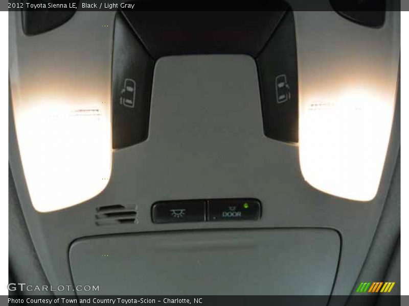 Black / Light Gray 2012 Toyota Sienna LE