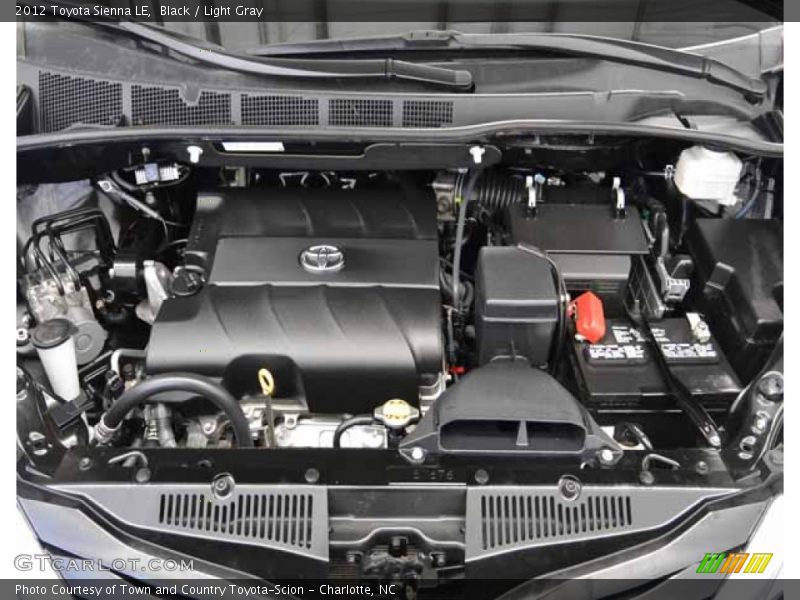 Black / Light Gray 2012 Toyota Sienna LE