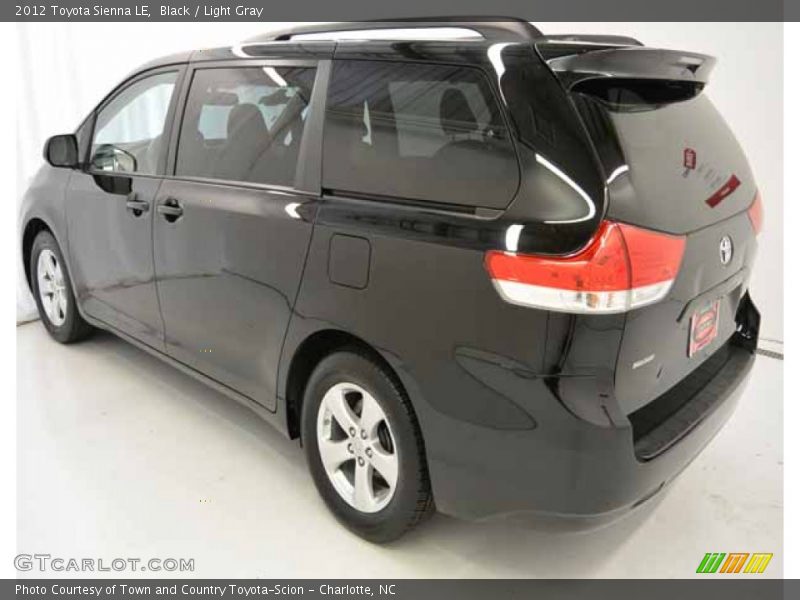 Black / Light Gray 2012 Toyota Sienna LE