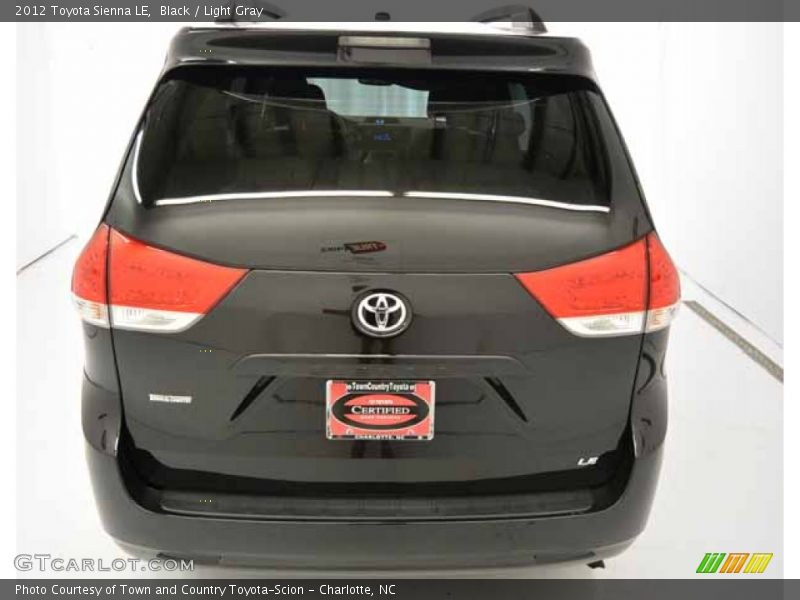 Black / Light Gray 2012 Toyota Sienna LE