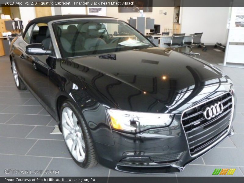 Phantom Black Pearl Effect / Black 2013 Audi A5 2.0T quattro Cabriolet