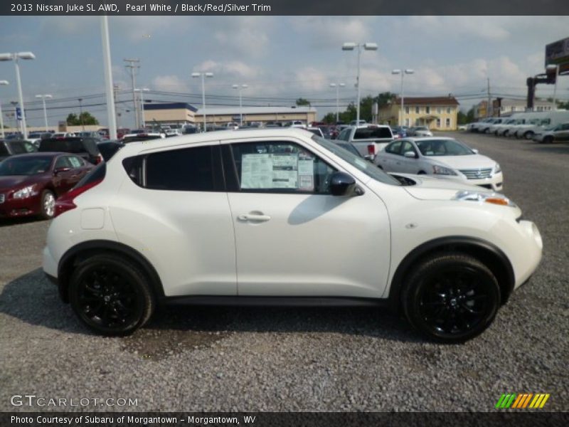 Pearl White / Black/Red/Silver Trim 2013 Nissan Juke SL AWD