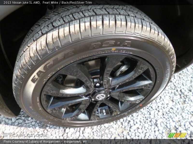 Pearl White / Black/Red/Silver Trim 2013 Nissan Juke SL AWD