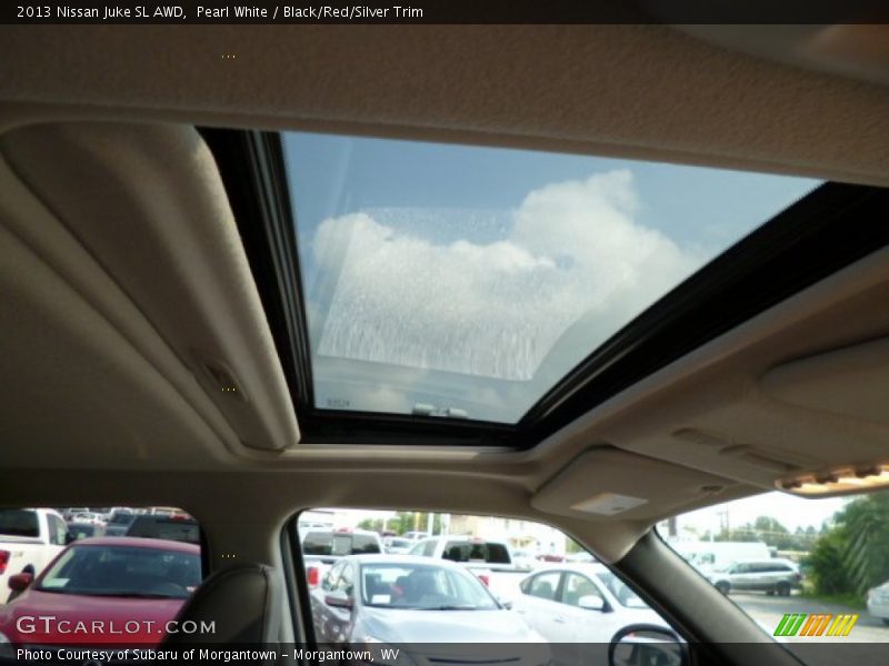 Pearl White / Black/Red/Silver Trim 2013 Nissan Juke SL AWD
