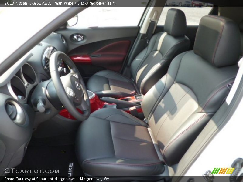 Pearl White / Black/Red/Silver Trim 2013 Nissan Juke SL AWD