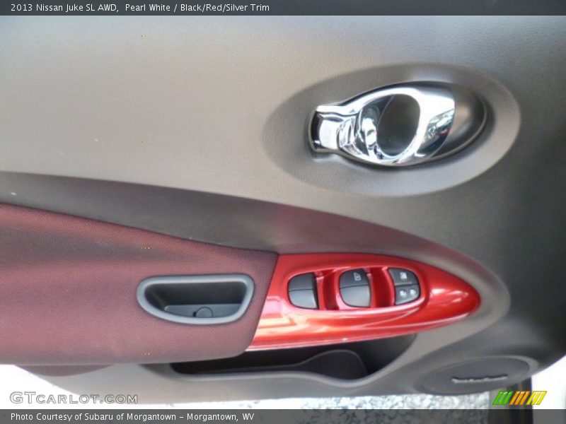 Pearl White / Black/Red/Silver Trim 2013 Nissan Juke SL AWD