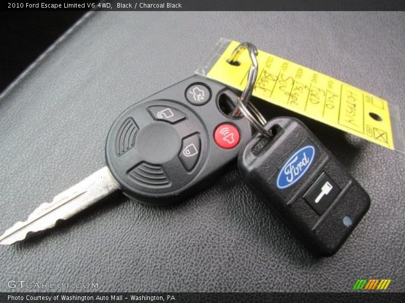 Black / Charcoal Black 2010 Ford Escape Limited V6 4WD