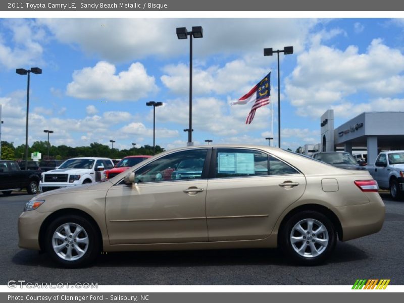 Sandy Beach Metallic / Bisque 2011 Toyota Camry LE