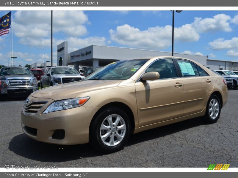 Sandy Beach Metallic / Bisque 2011 Toyota Camry LE