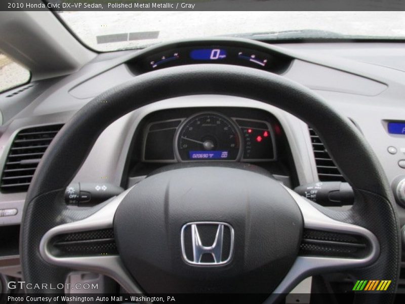 Polished Metal Metallic / Gray 2010 Honda Civic DX-VP Sedan