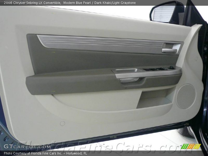 Modern Blue Pearl / Dark Khaki/Light Graystone 2008 Chrysler Sebring LX Convertible
