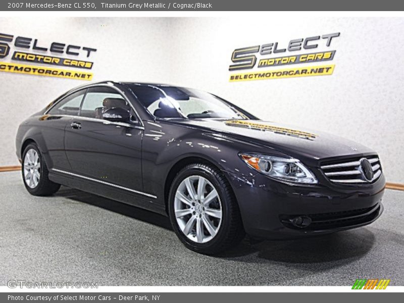 Titanium Grey Metallic / Cognac/Black 2007 Mercedes-Benz CL 550