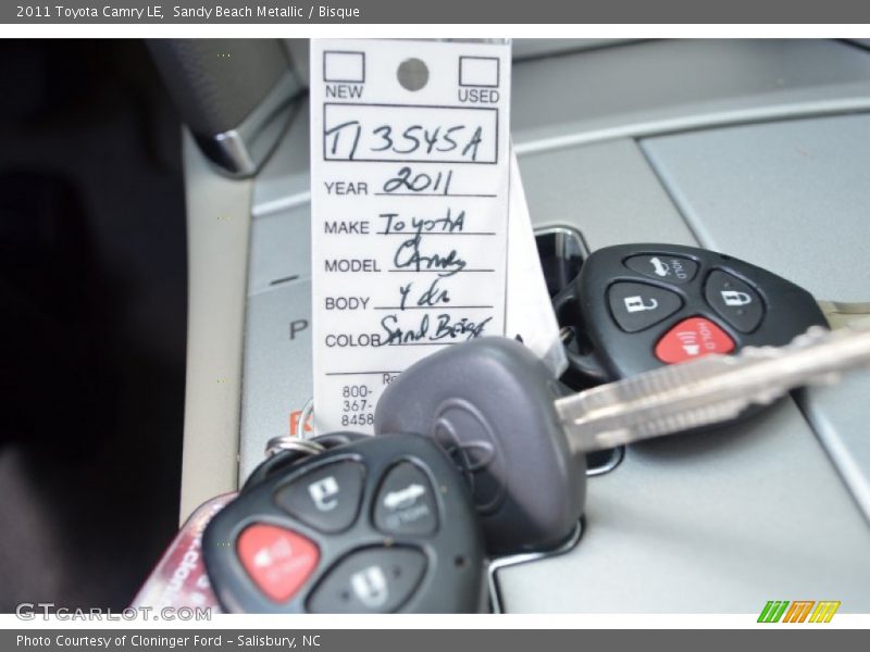 Sandy Beach Metallic / Bisque 2011 Toyota Camry LE
