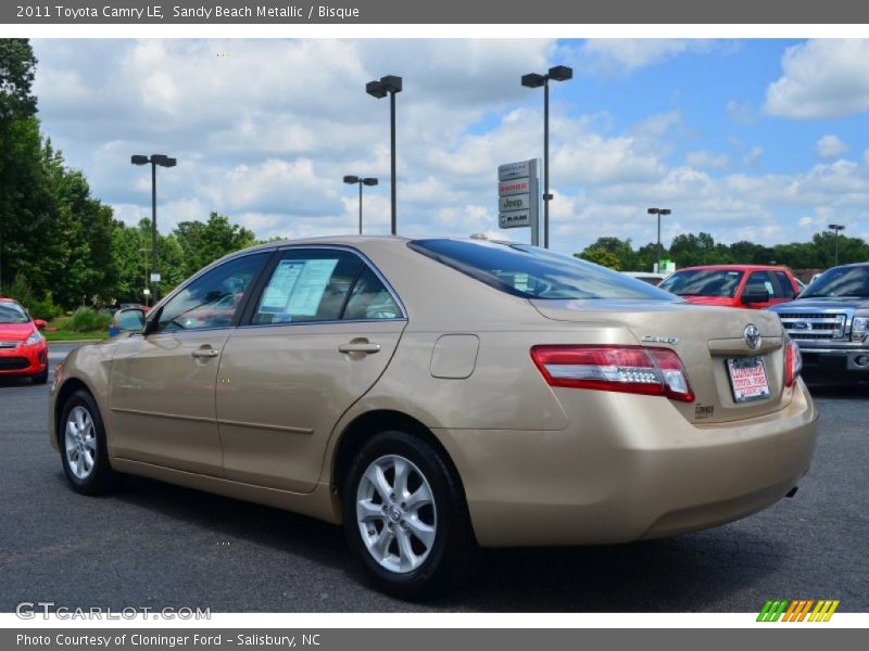 Sandy Beach Metallic / Bisque 2011 Toyota Camry LE