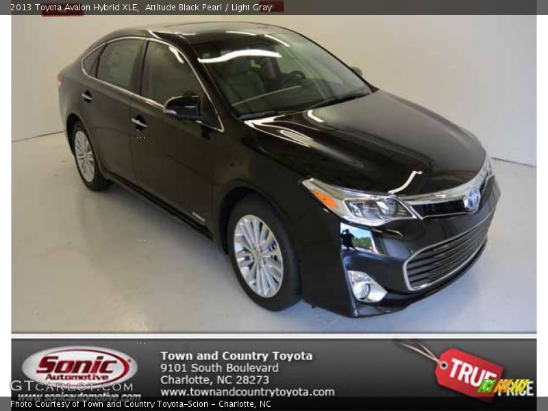 Attitude Black Pearl / Light Gray 2013 Toyota Avalon Hybrid XLE