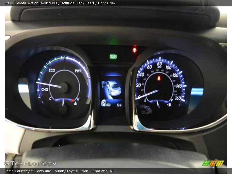 Attitude Black Pearl / Light Gray 2013 Toyota Avalon Hybrid XLE