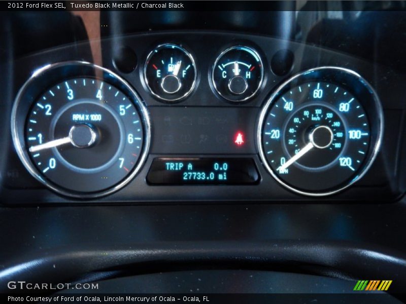 Tuxedo Black Metallic / Charcoal Black 2012 Ford Flex SEL