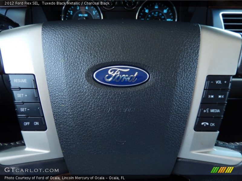 Tuxedo Black Metallic / Charcoal Black 2012 Ford Flex SEL