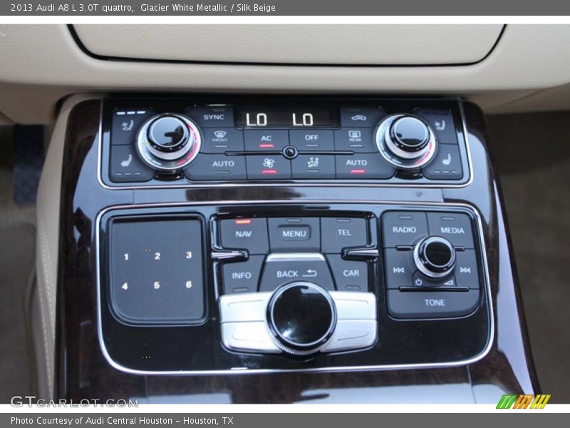 Glacier White Metallic / Silk Beige 2013 Audi A8 L 3.0T quattro