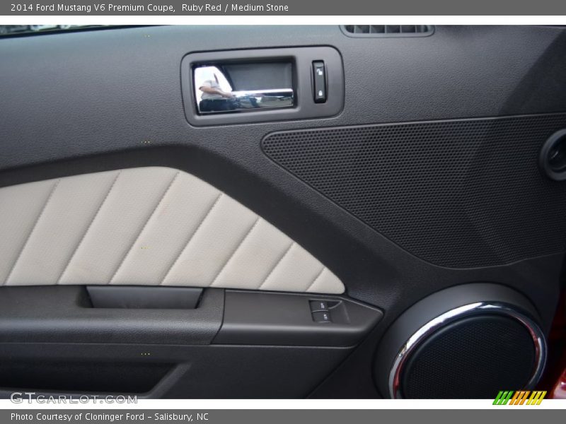 Ruby Red / Medium Stone 2014 Ford Mustang V6 Premium Coupe