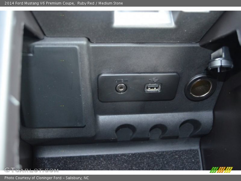 Ruby Red / Medium Stone 2014 Ford Mustang V6 Premium Coupe