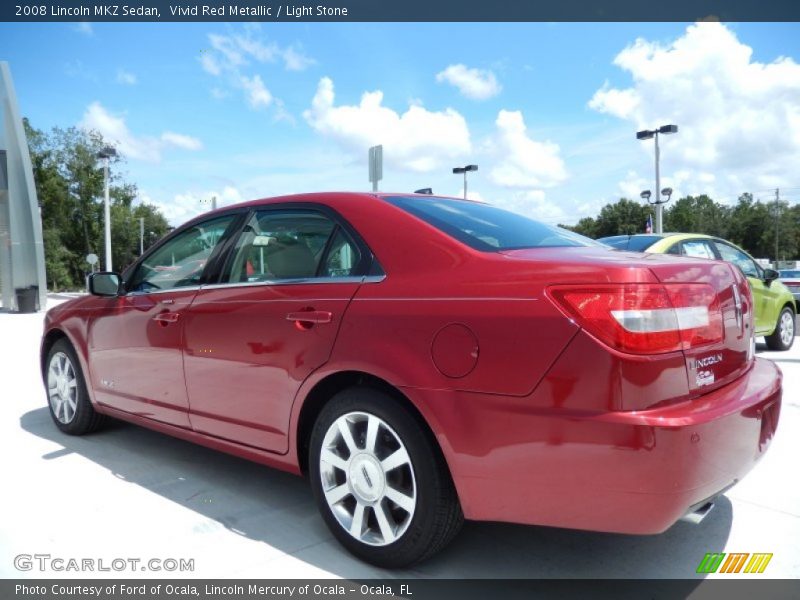 Vivid Red Metallic / Light Stone 2008 Lincoln MKZ Sedan